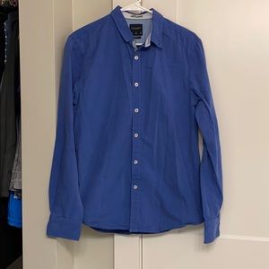 Blue Cactus Man Dress Shirt